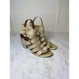 Eliana Bucci Leather Strappy Gladiator Heels Size 38